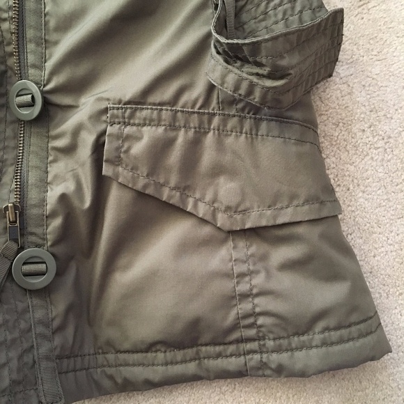 ⭐️ Women’s Field Jacket Removeable Hood Belt Khaki - Picture 9 of 16